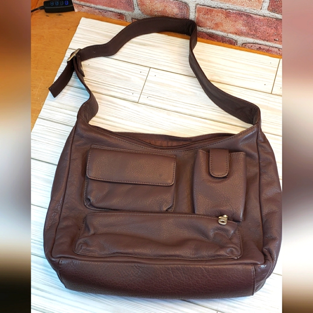 Paul & Taylor Brown leather handbag NWOT